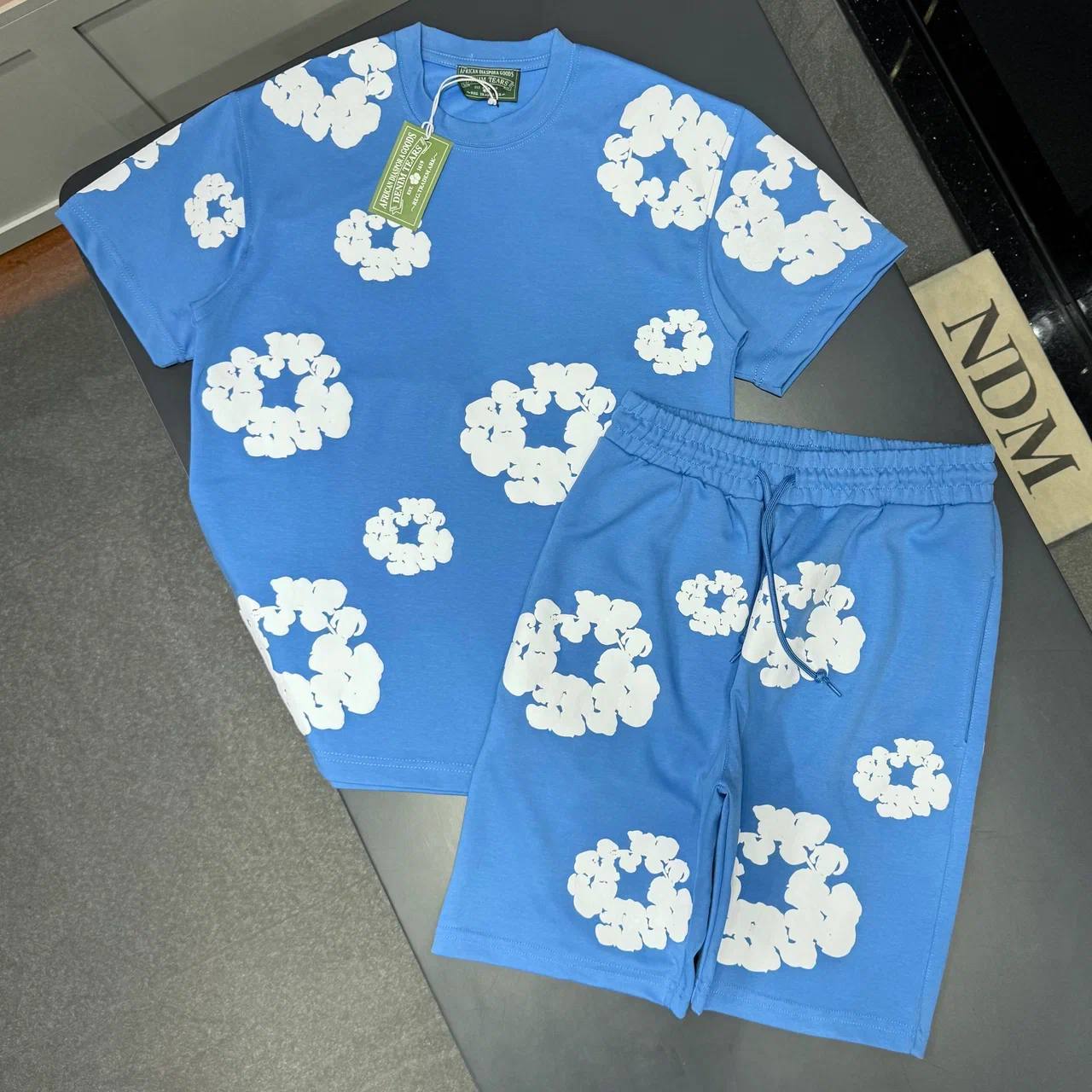 Men cotton short set