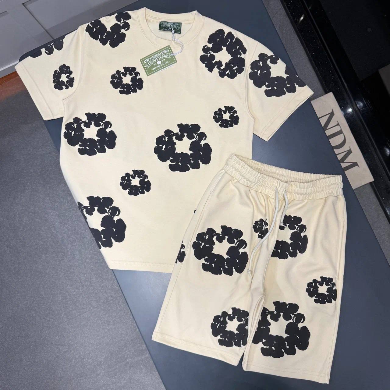 Men cotton short set