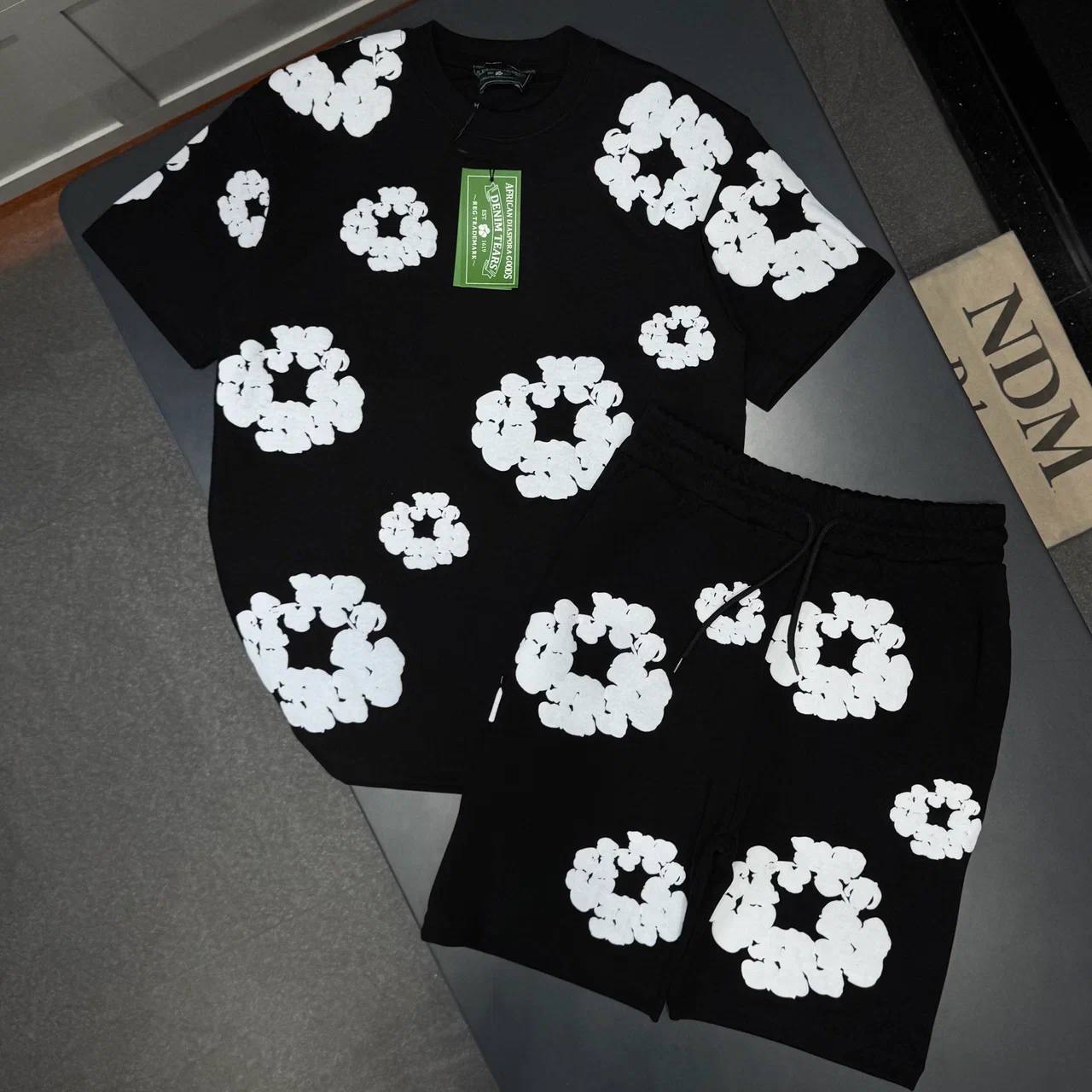 Men cotton short set